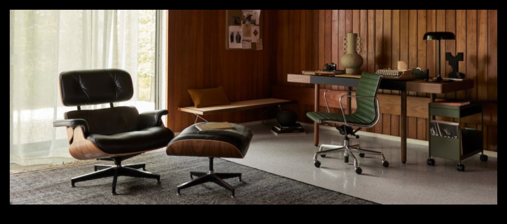 Care sunt câteva idei de decor de birou modern de la mijlocul secolului pentru un spațiu de lucru elegant?