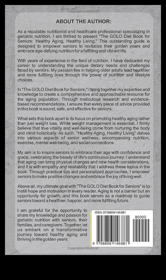 Savurând înțelepciunea Un ghid pentru nutriția geriatrică pentru o viață împlinită 4 Savurând înțelepciunea: Nutriția geriatrică pentru o viață împlinită