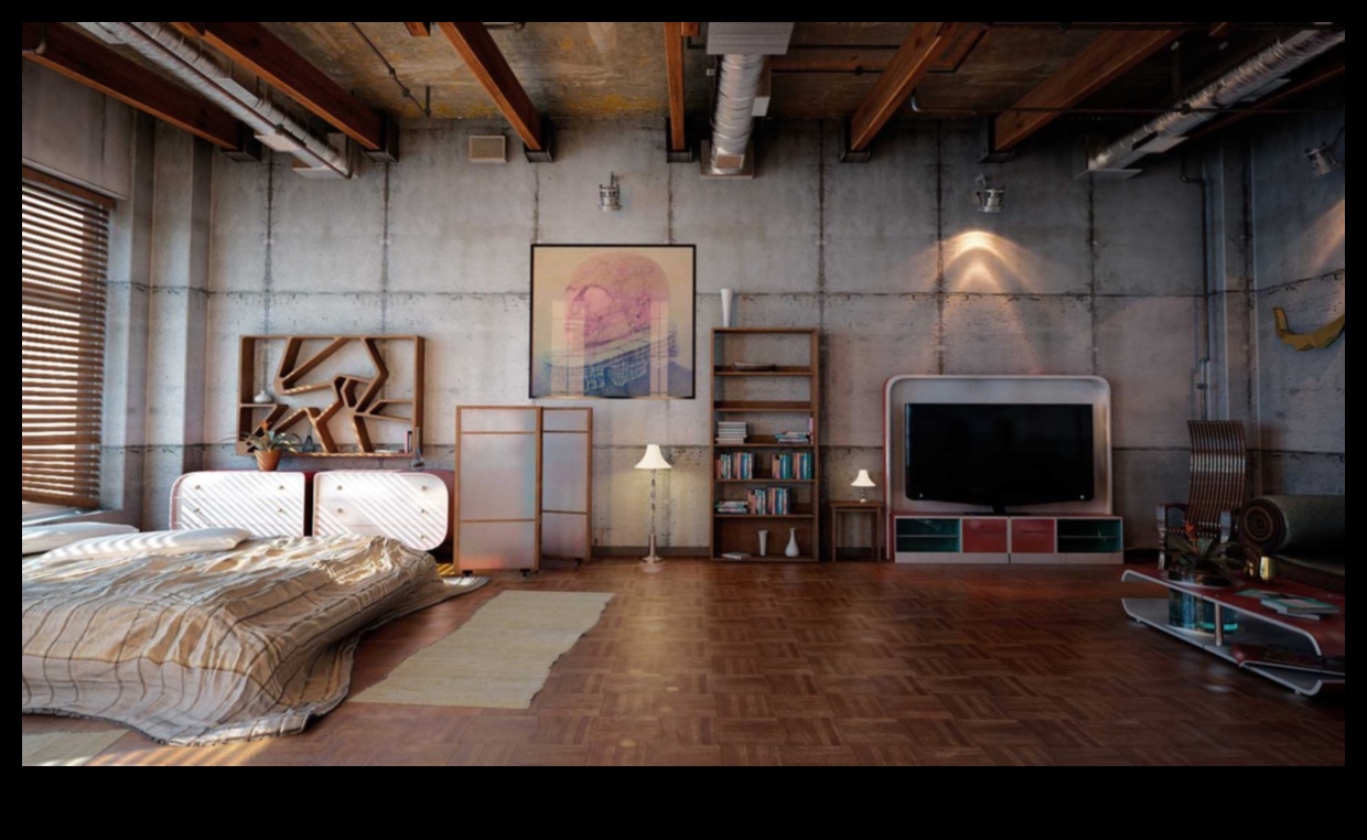 Inspirații de decor pentru dormitor industrial șic